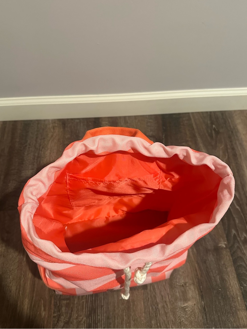 Victoria’s Secret Striped Beach Bag Backpack with Cooler - Picture 3 of 5